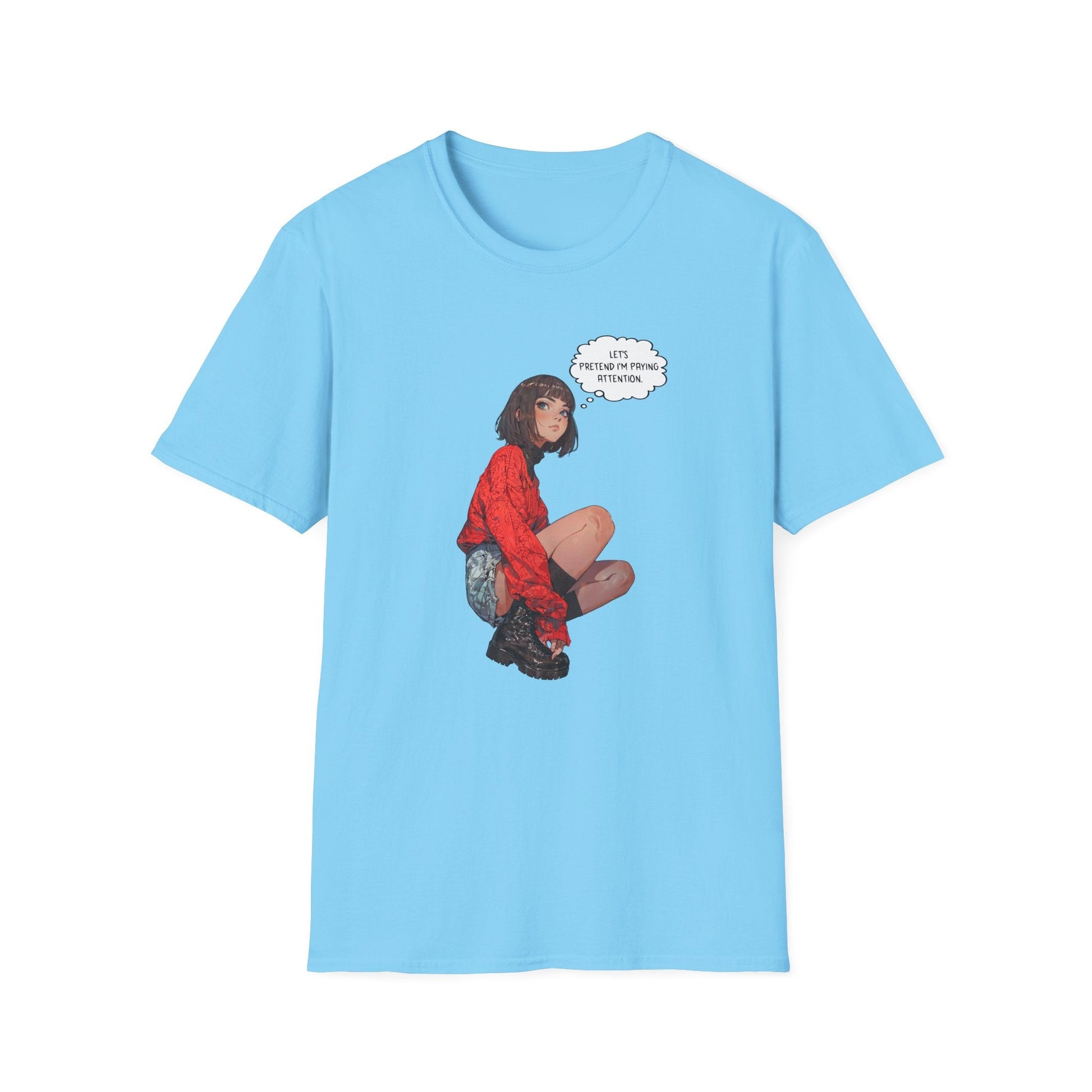 Funny Graphic T-Shirt | Let's Pretend Comic Speech Bubble Tee - LucyKay store