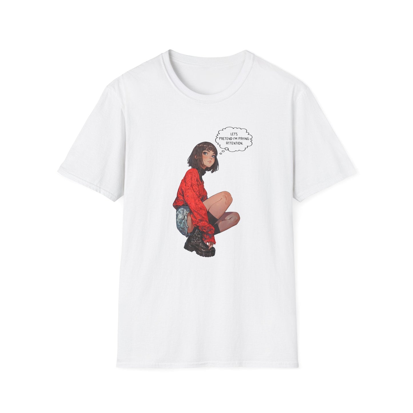 Funny Graphic T-Shirt | Let's Pretend Comic Speech Bubble Tee - LucyKay store