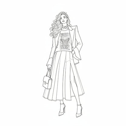 Style Codes: Gucci-Inspired Printable Pack – Free Fashion Coloring Pages & Outfit Planner