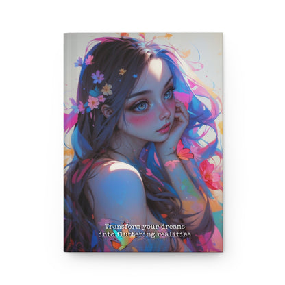 Hardcover Journal Matte - Anime Fantasy, A5 format - LucyKay store