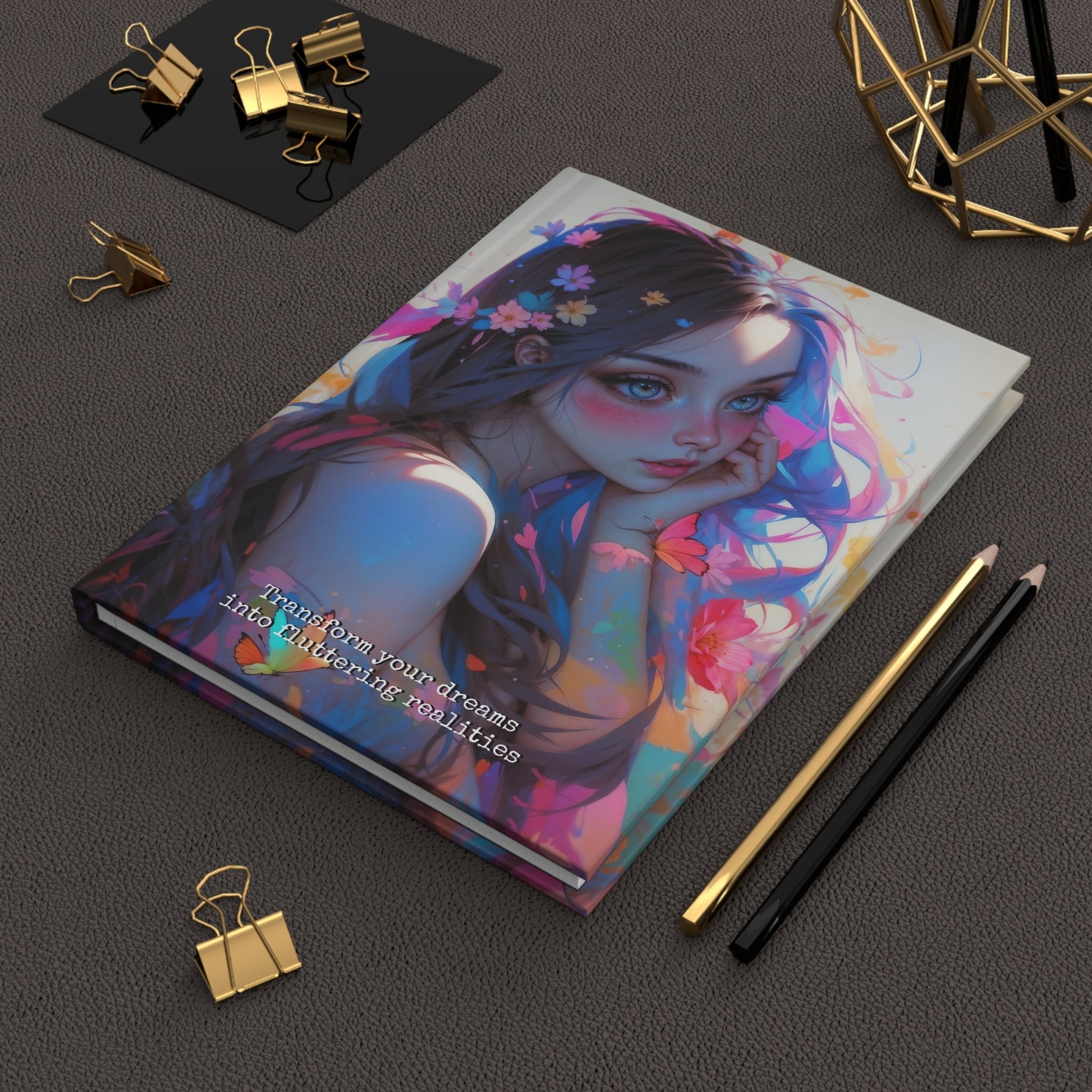 Hardcover Journal Matte - Anime Fantasy, A5 format - LucyKay store