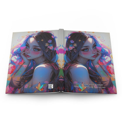 Hardcover Journal Matte - Anime Fantasy, A5 format - LucyKay store