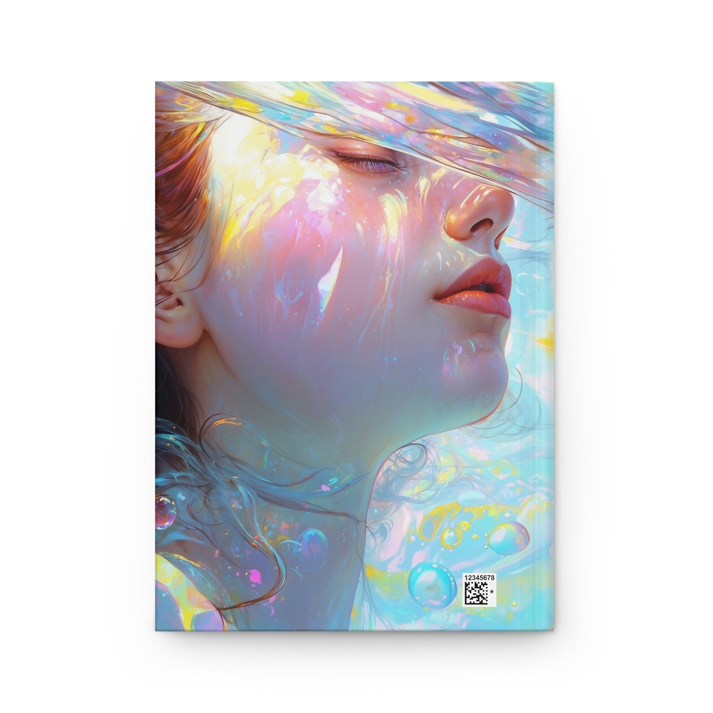 Hardcover Journal Matte - Expressive Portrait of a Woman, A5 - LucyKay store