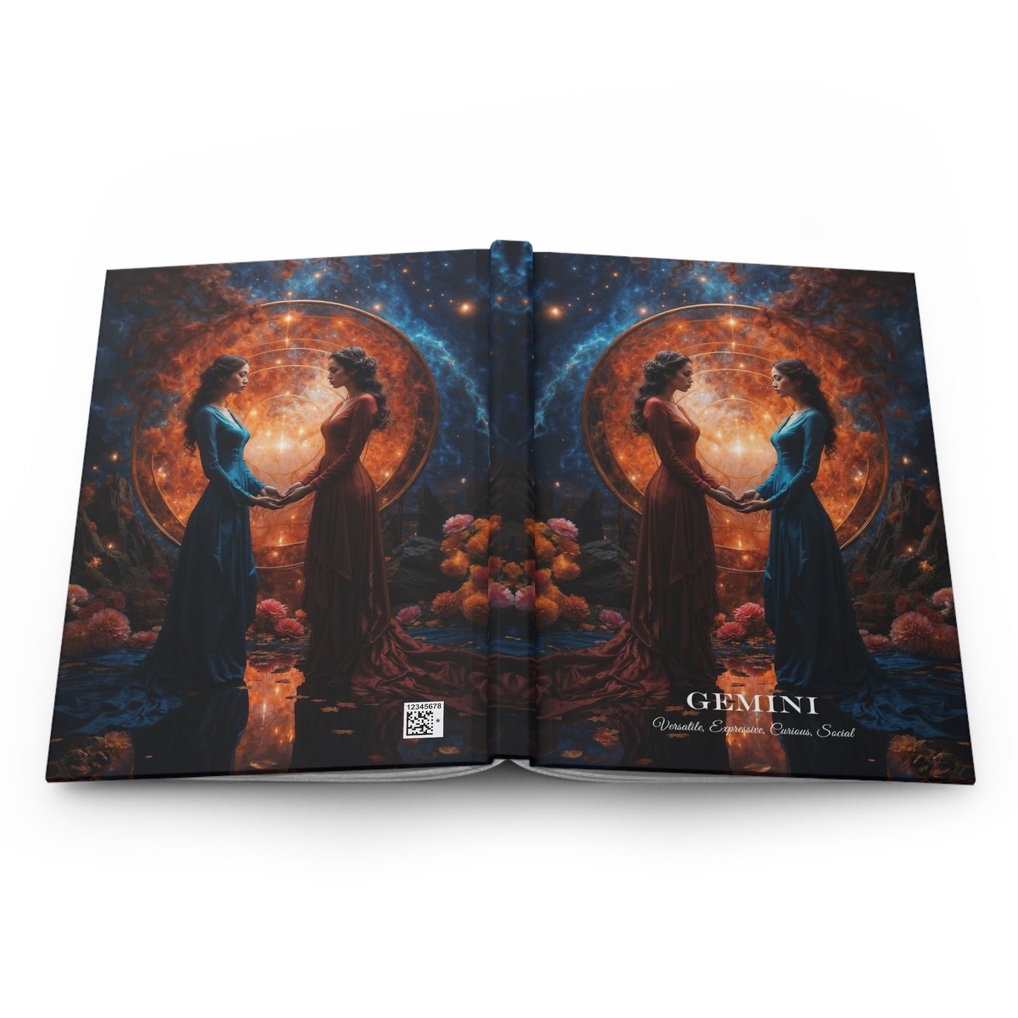 Hardcover Journal Matte - Gemini Zodiac Sign Astrology Diary Notebook A5 - LucyKay store