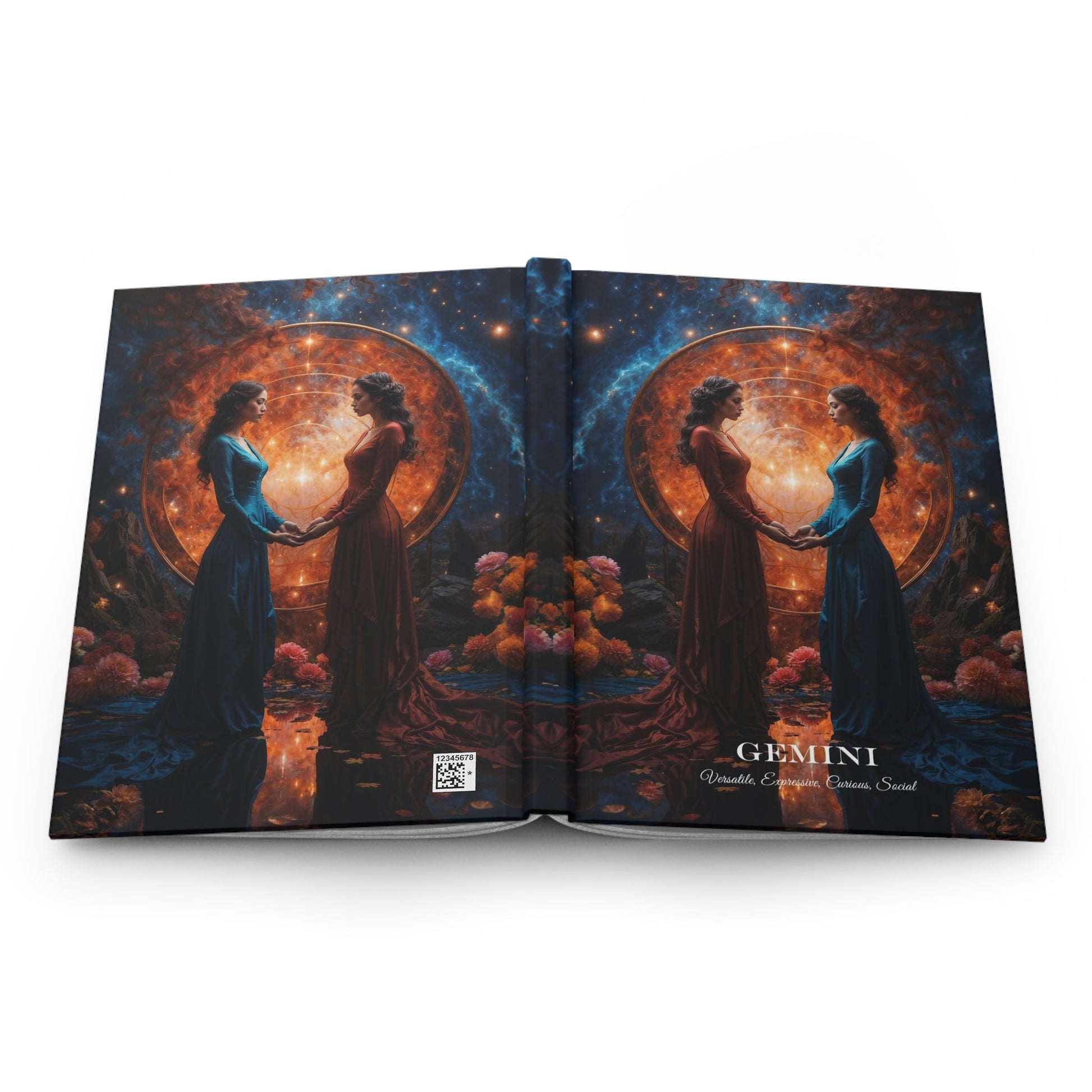Hardcover Journal Matte - Gemini Zodiac Sign Astrology Diary Notebook A5 - LucyKay store