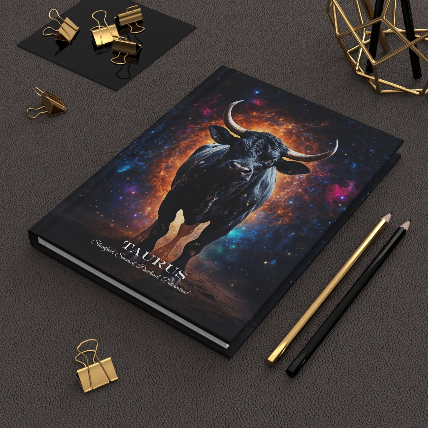 Hardcover Journal Matte - Taurus, Zodiac Sign, A5 - LucyKay store
