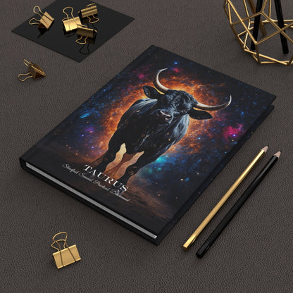 Hardcover Journal Matte - Taurus, Zodiac Sign, A5 - LucyKay store