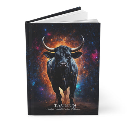 Hardcover Journal Matte - Taurus, Zodiac Sign, A5 - LucyKay store