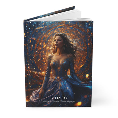 Hardcover Journal Matte - Virgo Zodiac Sign Astrology Diary Notebook A5 - LucyKay store