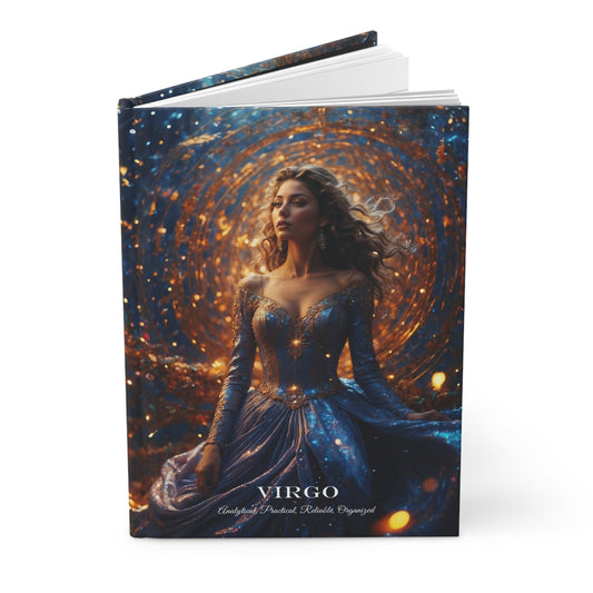 Hardcover Journal Matte - Virgo Zodiac Sign Astrology Diary Notebook A5 - LucyKay store