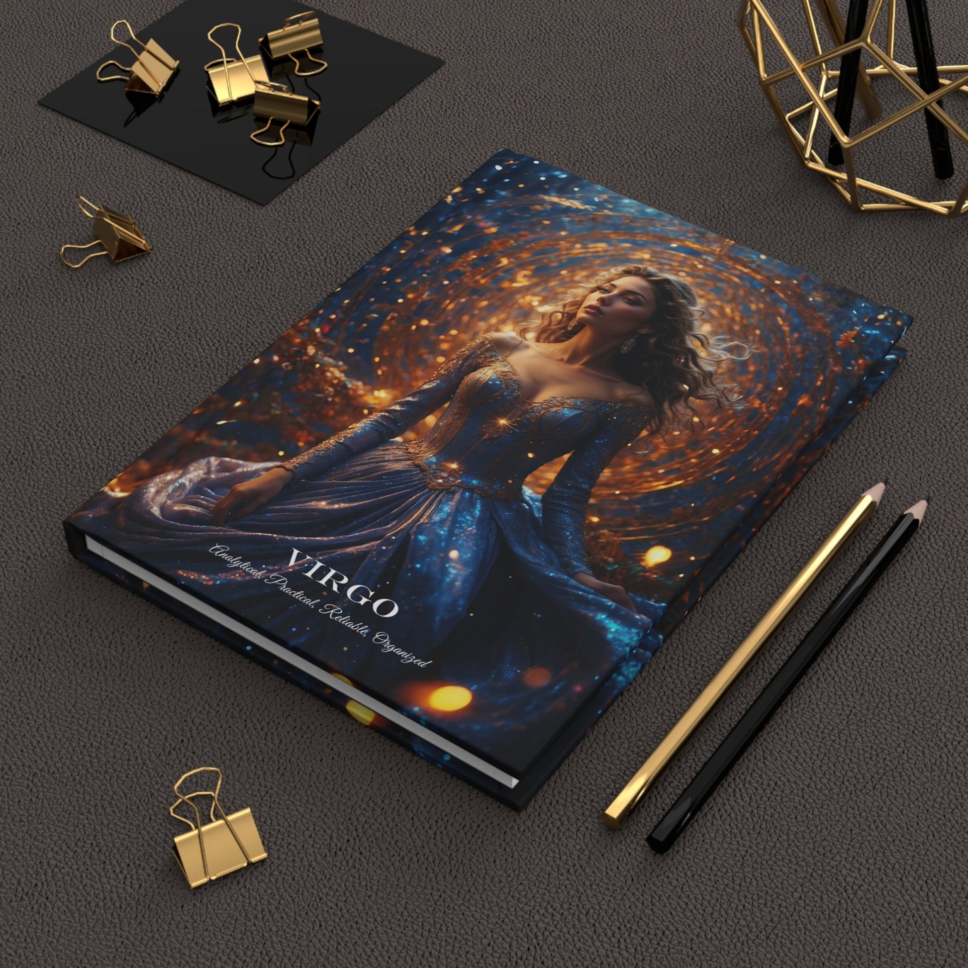 Hardcover Journal Matte - Virgo Zodiac Sign Astrology Diary Notebook A5 - LucyKay store