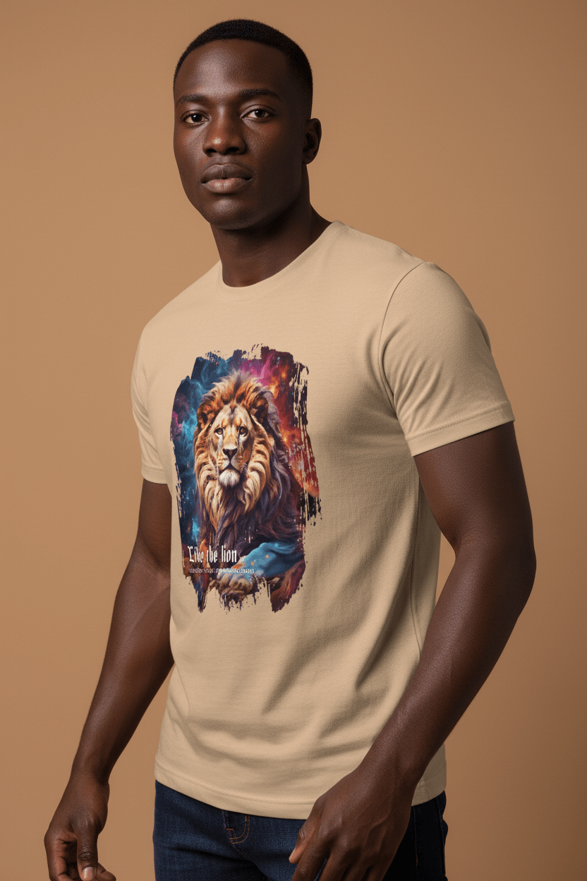 Lion Inspirational Quote T-Shirt - Unisex Cotton Tee - LucyKay store