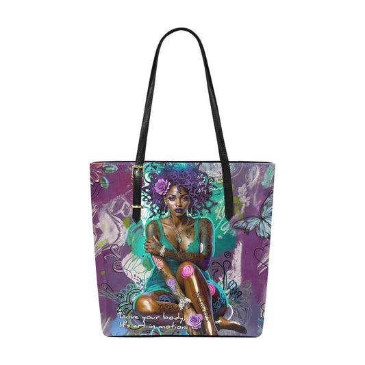 High - grade PU leather Tote Bag - Body Positive Bag - LucyKay store