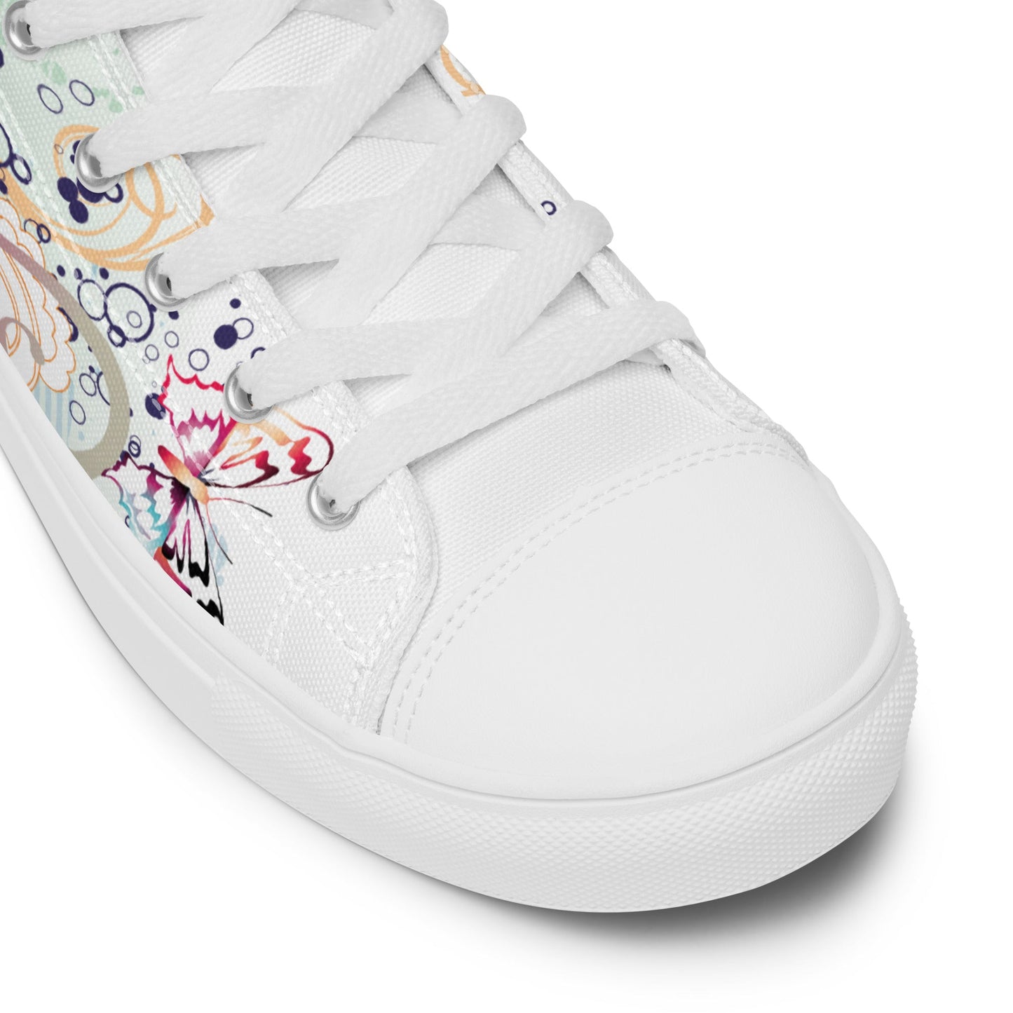 High top canvas shoes - Floral Ornaments - LucyKay store