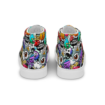 High top canvas shoes - Grafitti - LucyKay store