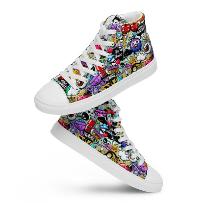 High top canvas shoes - Grafitti - LucyKay store