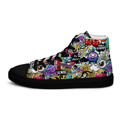 High top canvas shoes - Grafitti - LucyKay store