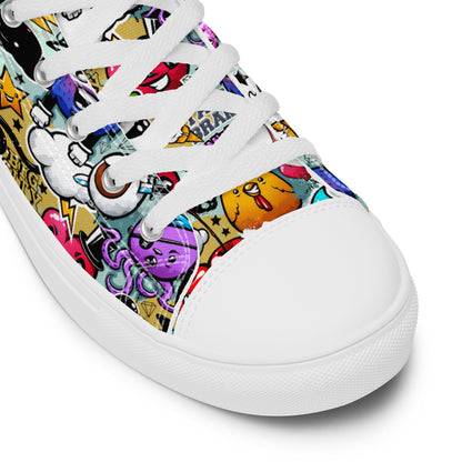 High top canvas shoes - Grafitti - LucyKay store