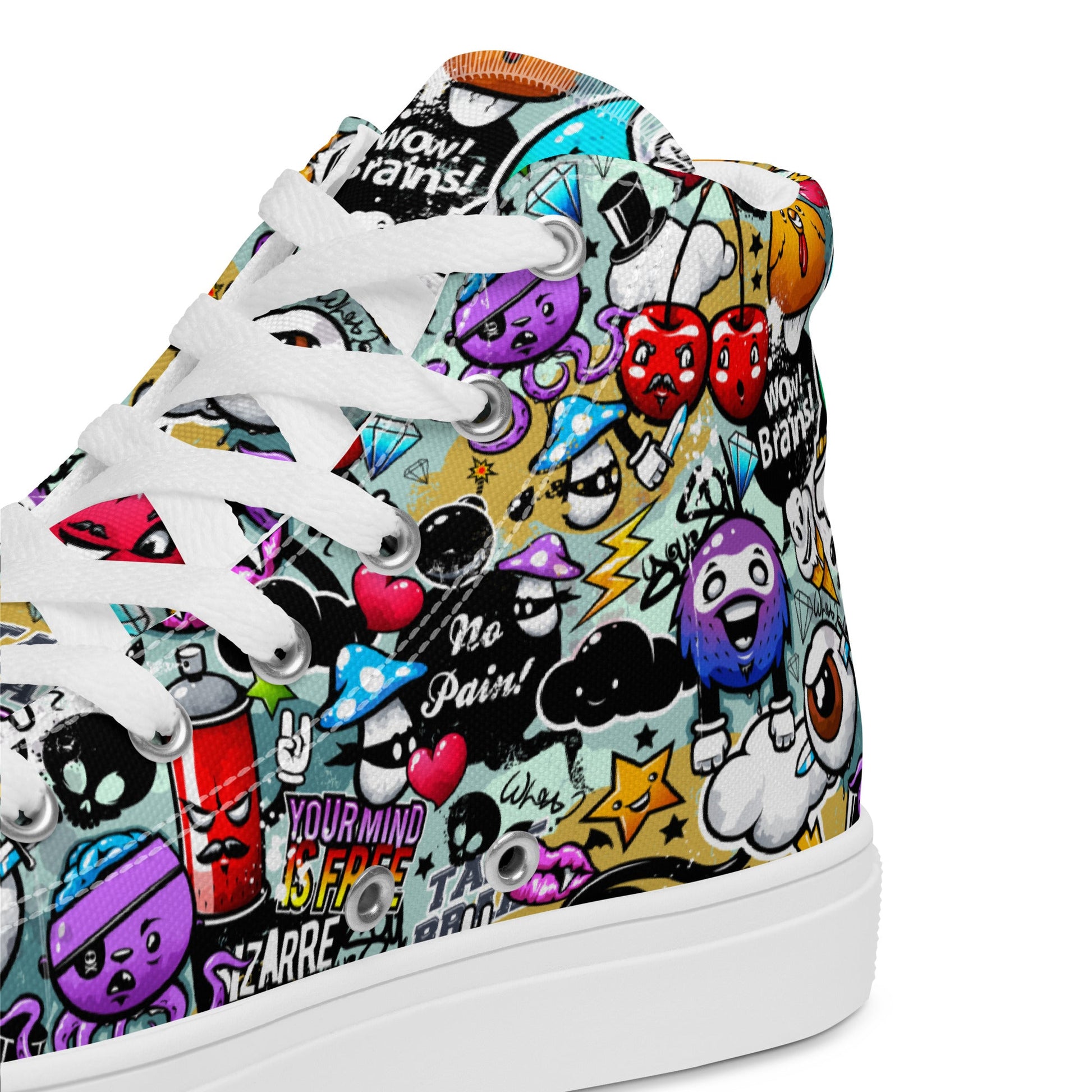 High top canvas shoes - Grafitti - LucyKay store