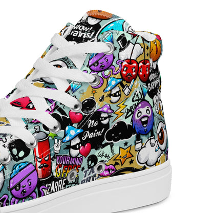 High top canvas shoes - Grafitti - LucyKay store