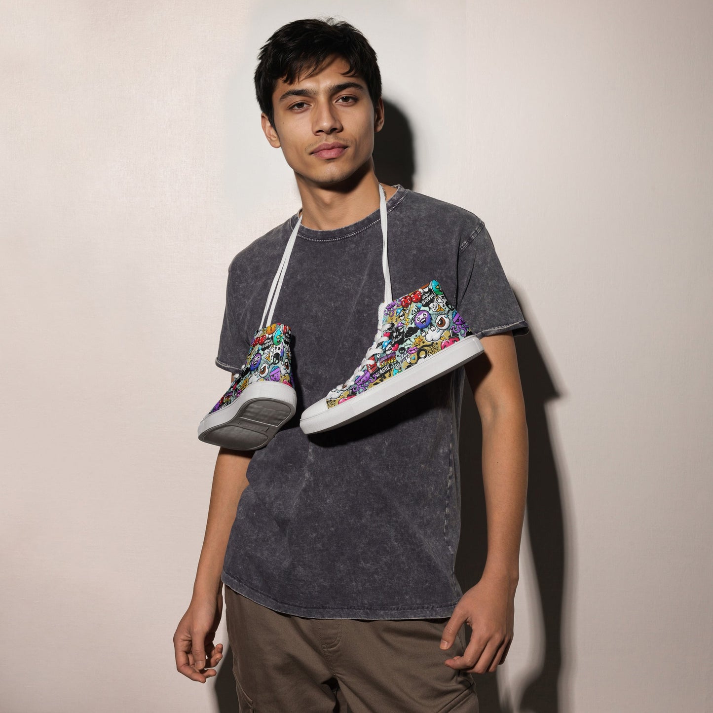 High top canvas shoes - Grafitti - LucyKay store