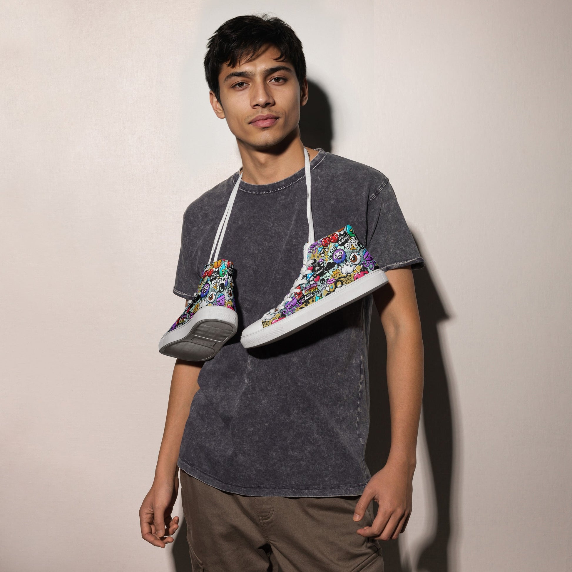 High top canvas shoes - Grafitti - LucyKay store