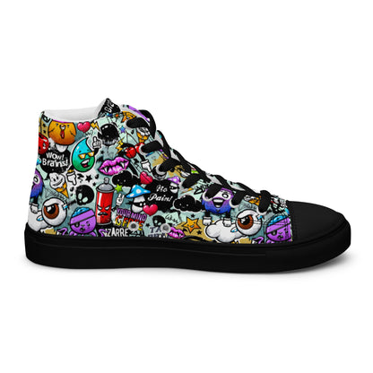 High top canvas shoes - Grafitti - LucyKay store