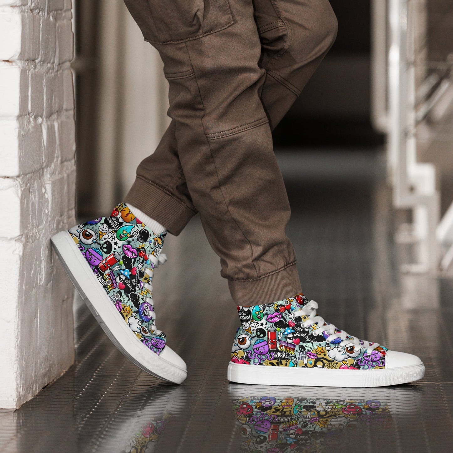 High top canvas shoes - Grafitti - LucyKay store