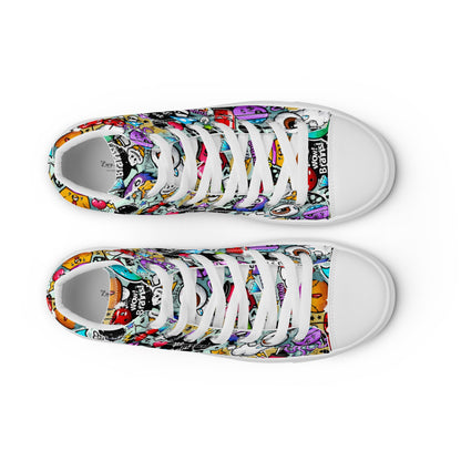 High top canvas shoes - Grafitti - LucyKay store