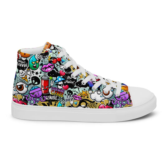 High top canvas shoes - Grafitti - LucyKay store