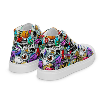 High top canvas shoes - Grafitti - LucyKay store