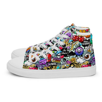 High top canvas shoes - Grafitti - LucyKay store