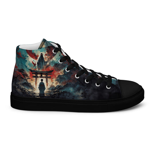 High Top Canvas Shoes - Samurai Spirit - LucyKay store