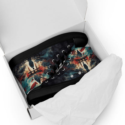 High Top Canvas Shoes - Samurai Spirit - LucyKay store