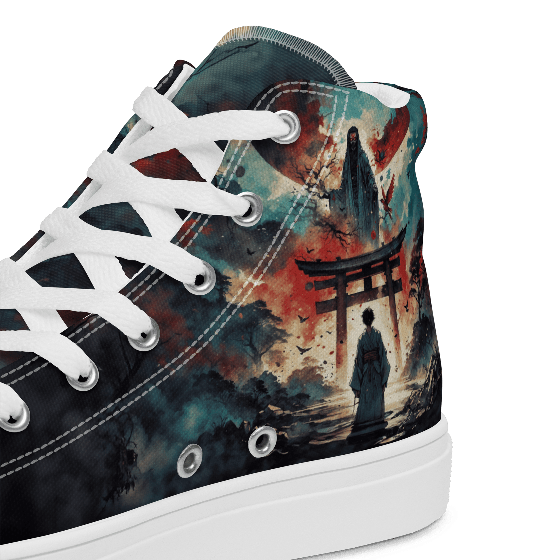 High Top Canvas Shoes - Samurai Spirit - LucyKay store