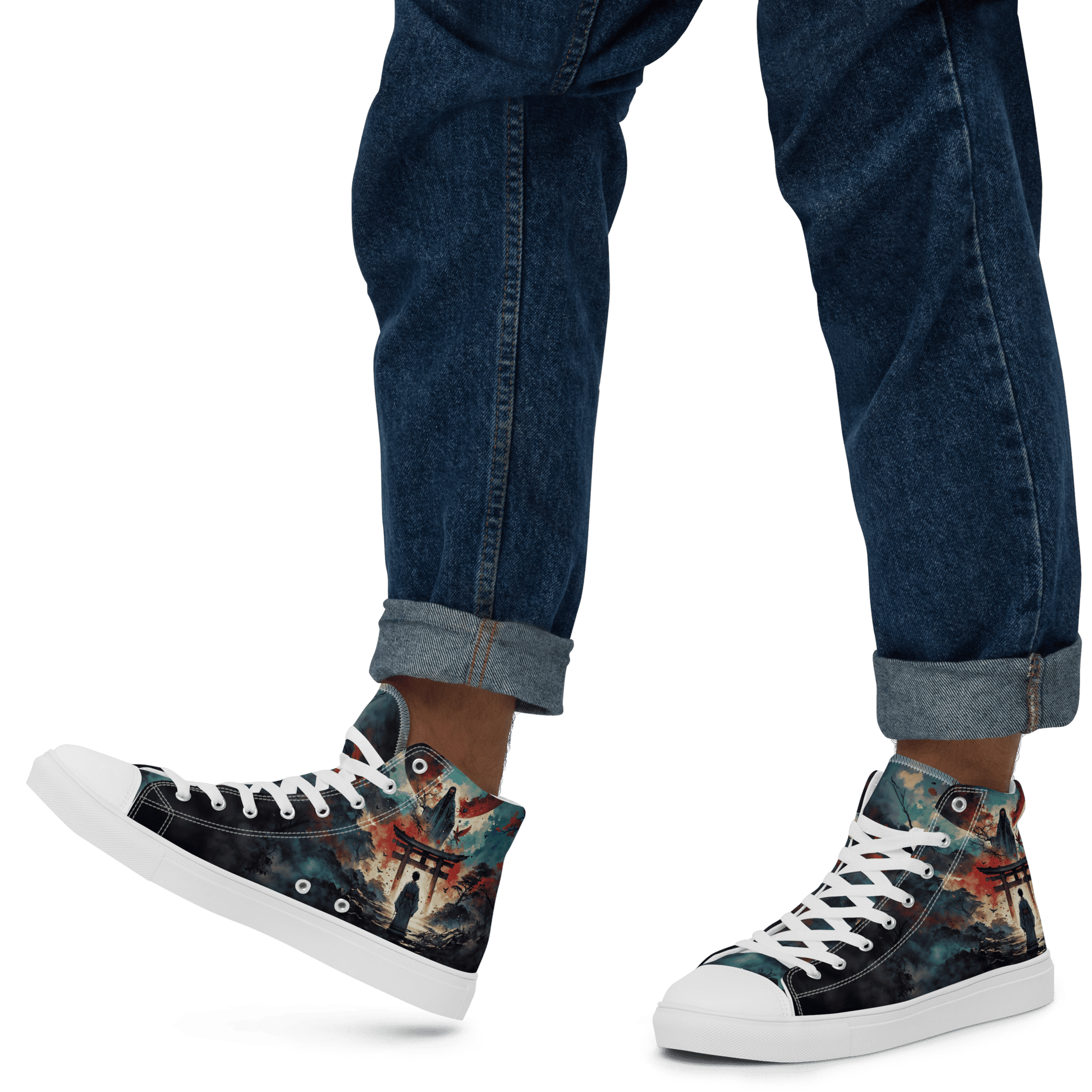 High Top Canvas Shoes - Samurai Spirit - LucyKay store