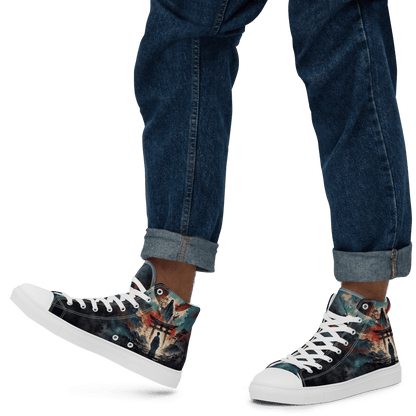 High Top Canvas Shoes - Samurai Spirit - LucyKay store