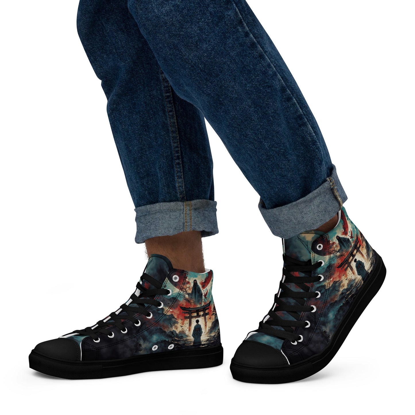 High Top Canvas Shoes - Samurai Spirit - LucyKay store