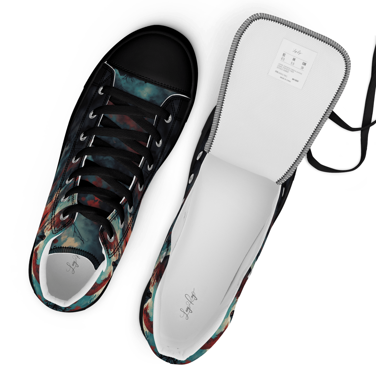 High Top Canvas Shoes - Samurai Spirit - LucyKay store