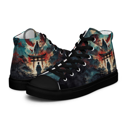 High Top Canvas Shoes - Samurai Spirit - LucyKay store