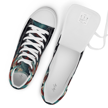 High Top Canvas Shoes - Samurai Spirit - LucyKay store