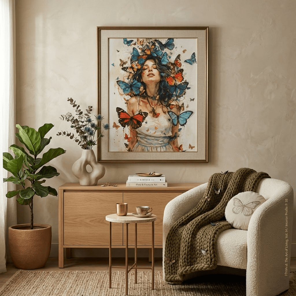 Butterfly Watercolor Poster - Matte Textured Wall Art - LucyKay store