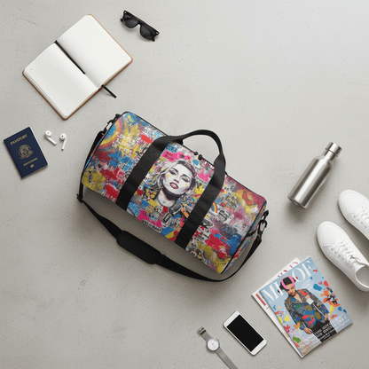 Wild Heart Pop Art Graffiti Travel Duffel Bag | Waterproof Weekender - LucyKay store