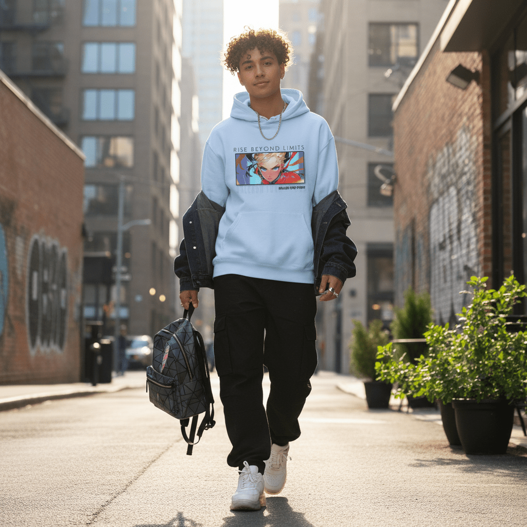 Legends Anime Collage Hoodie | Rise Beyond Limits Graphic Sweatshirt - LucyKay store