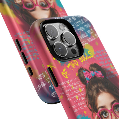 iPhone Cases - Cute Girl and Cat Street Art Style Design - LucyKay store
