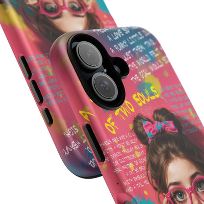 iPhone Cases - Cute Girl and Cat Street Art Style Design - LucyKay store