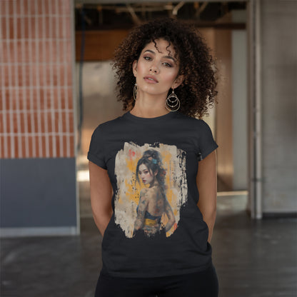 Samurai Bloom T-Shirt - Japanese Art Unisex Cotton Tee - LucyKay store
