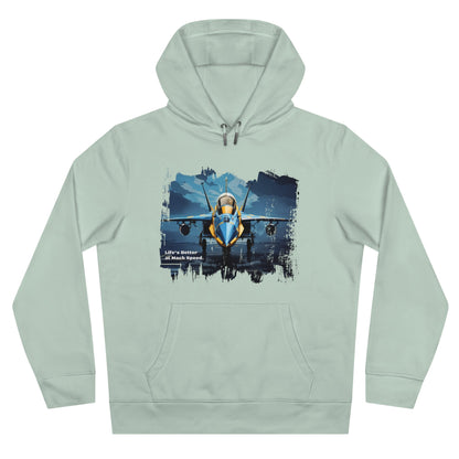 King Hooded Sweatshirt - Jet Plane Runway - LucyKay store