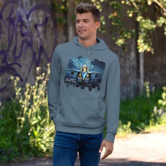King Hooded Sweatshirt - Jet Plane Runway - LucyKay store