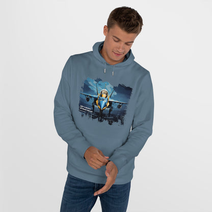 King Hooded Sweatshirt - Jet Plane Runway - LucyKay store